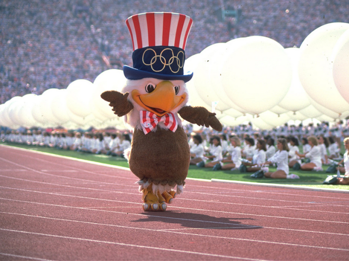 Les Jeux Olympiques d'été2_1984_Los Angeles_mascotte-Sam_wp