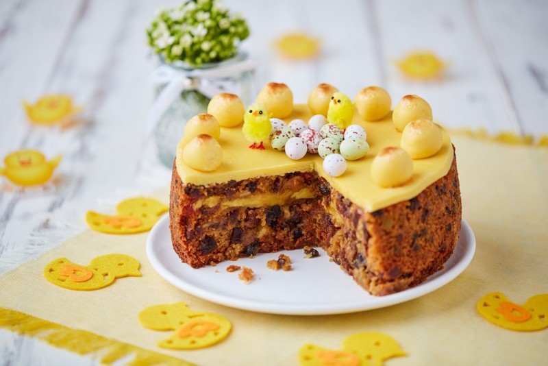 Les traditions culinaires de Pâques en Angleterre_simnel-cake_wp
