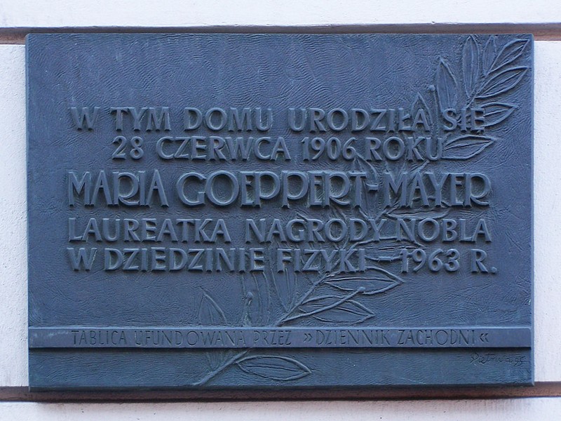 Maria Goeppert-Mayer_plaque-commémorative-katowice_wp