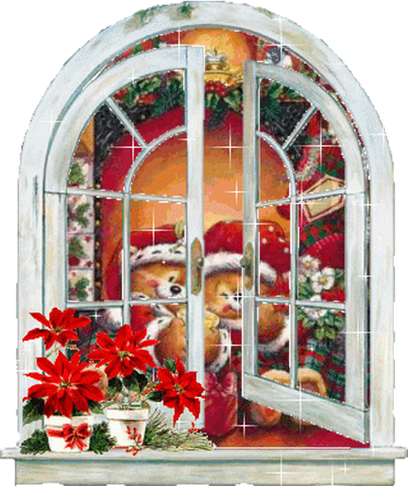 Noël à la fenêtre_oursons_wp