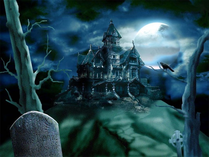 Halloween sous virus_château-hanté-cimetière_wp
