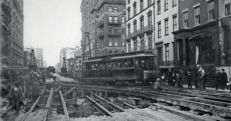 24 mars 1900_début-construction-métro-n-y-usa_wp